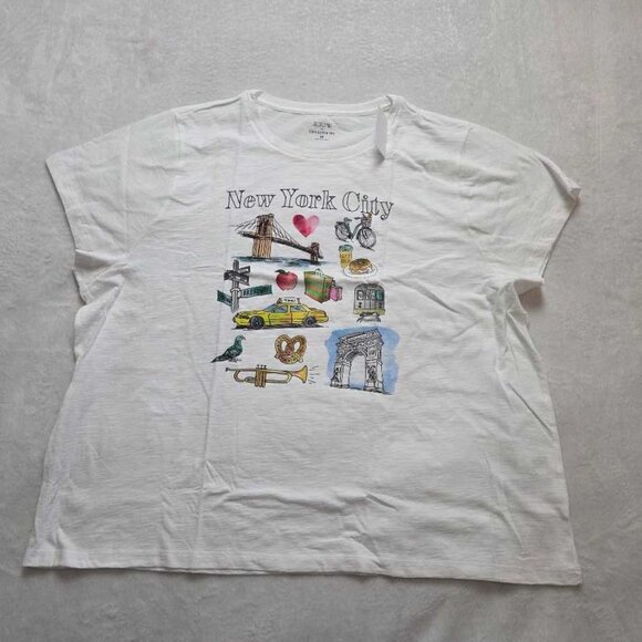 New Plus 3X J Crew Factory collector tee New York City graphic t-shirt - Picture 1 of 7